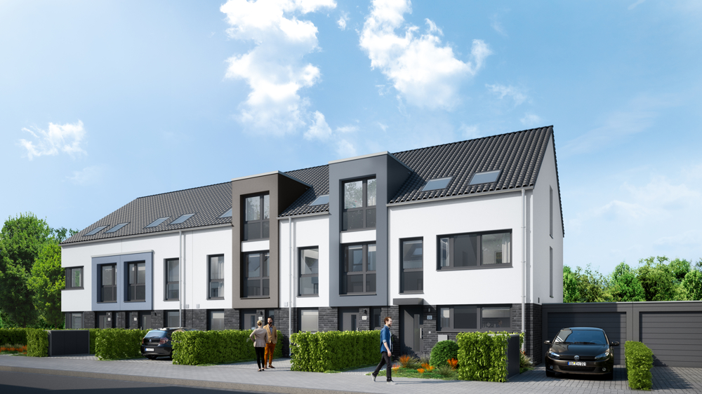 Perspektive Straßenansicht