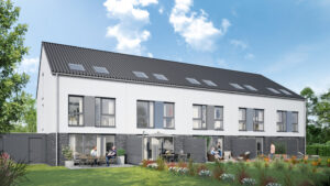 Perspektive Gartenansicht