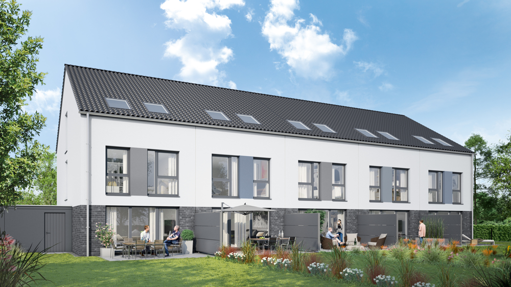 Perspektive Gartenansicht