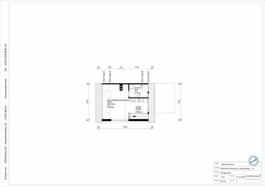 Grundriss Dachgeschoss