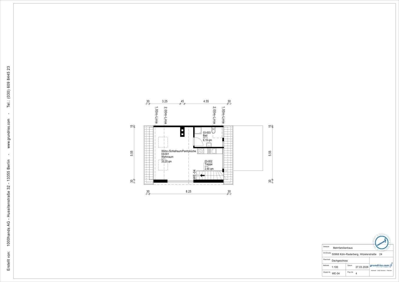 Grundriss Dachgeschoss