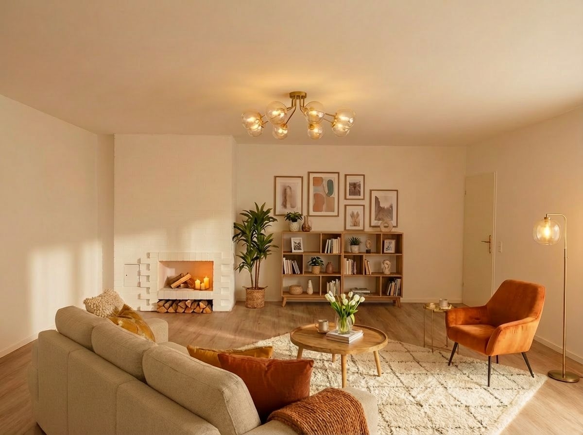 Wohnen mit Kamin