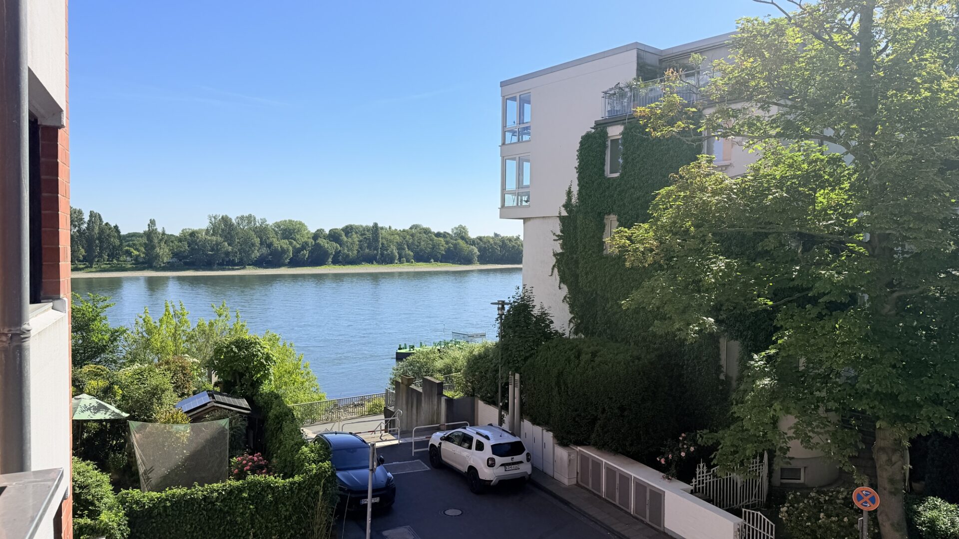 Blick vom Balkon