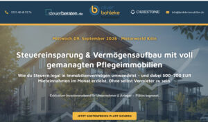 Veranstaltung Pflegeimmobilien