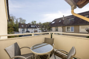 Balkon mit Blick ins Grüne