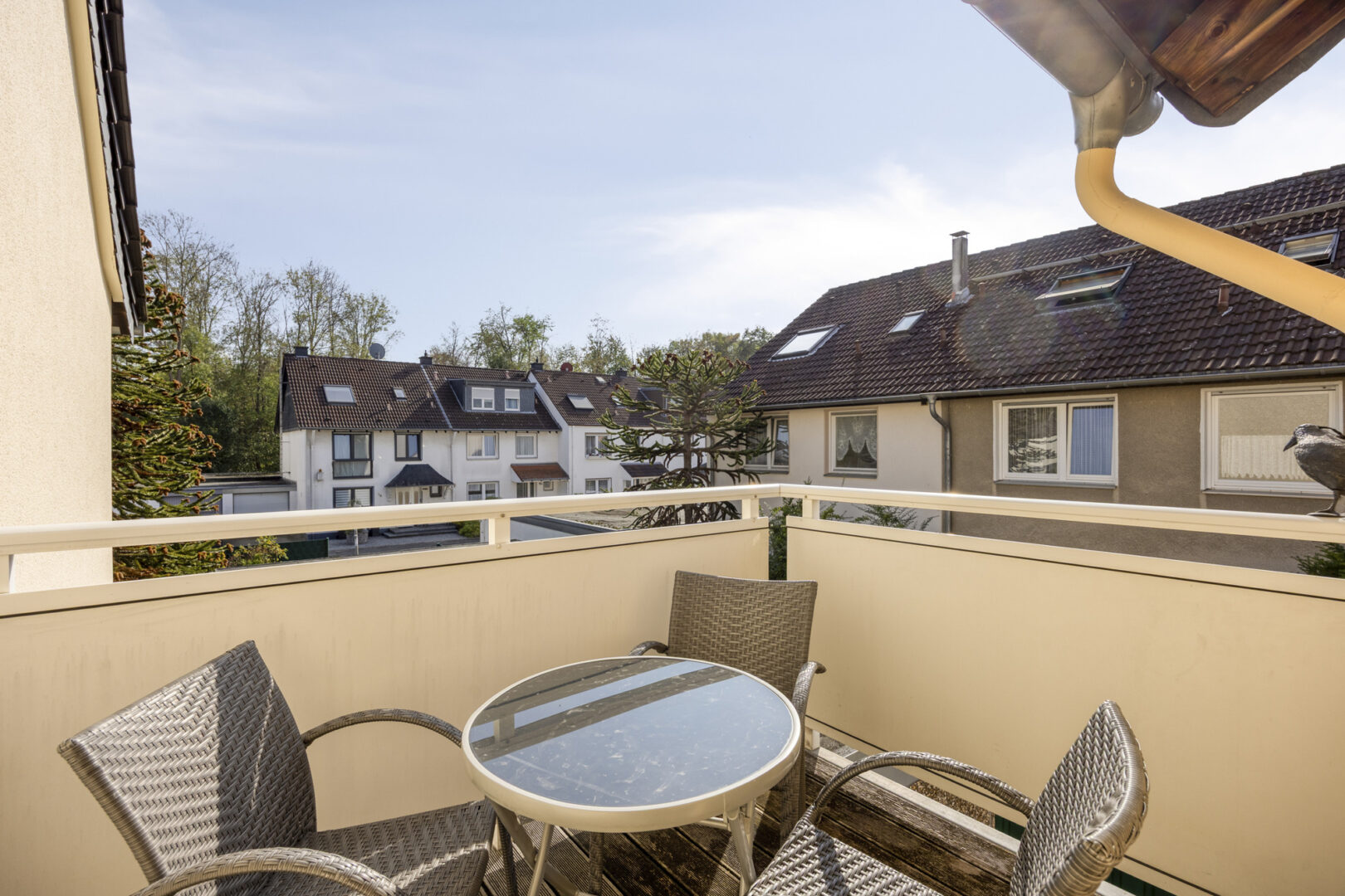 Balkon mit Blick ins Grüne
